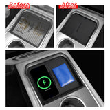 Mazda EZ-6 2024 2025 Car Anti-Slip Pad Silicone Center Console Wireless Charger Interior Accessories Black Car Interior Acces