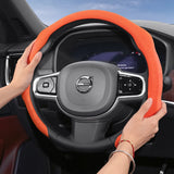 Premium Suede Snap-On Steering Wheel Cover for Volvo Car Interior Accessory Hocasen
