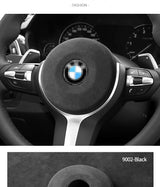 For BMW 1er 2er 3er 5er X1 X2 X3 X4 X5 X6 Steering Wheel Panel Cover Boot Decoration Anti Scratch Car Interior Tuning Accessory