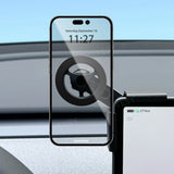 Foldaway Car Phone Mount Holder Magnetic Wireless Charger Compatible with MagSafe for Tesla Model 3 Y LAUNCH HIGHLAND 2026 20