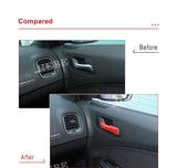 Door Handle Trim Carbon Fiber for Chrysler 300C Dodge Charger Car Interior Accessory HEBE