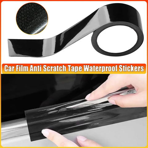 Car Film High Gloss Vinyl Wrap Kit For Black Out Chrome Delete For Window Trim Auto Film Anti Scratch Tape Waterproof Sticker