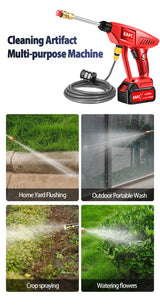Cordless High Pressure Car Wash Washer Gun 40WH/80WH Electric Water Gun Machine