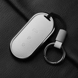 Aluminum Alloy Goatskin Car Key Case Cover For HUAWEI Aito M5 M7 2022 Car Key Case Protect Fob