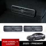 For Tesla Model Y 2025 Launch Under Seat Air Vent Protector Air Out let cover Selling in Pairs Air Vent Protector TEKSY