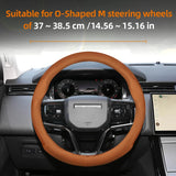 Land Rover Ultra-Thin Leather Steering Wheel Cover Brown
