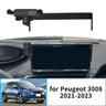 Wireless Fast Charging Phone Holder for Peugeot 3008 2021–2023