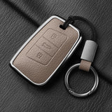 Metal and Leather Car Key Case Cover for VW Volkswagen Passat B8 CC Arteon Magotan GTE Skoda Fabia Superb A7 Kodiaq