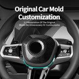 Carbon Fiber Car Steering Wheel Airbag Cover for BMW 5 Series I5 G60 (2023-) X3 G45 (2025-) Steering Wheel Accessory OEM