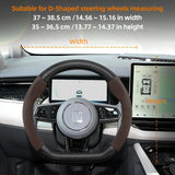 Zeekr Suede Carbon Fiber Steering Wheel Cover Trim