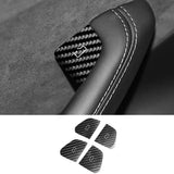 For Tesla Model 3 (2024-) / Model Y (2025-) Car Door Switch Button Anti Scratch Trim Sticker Carbon Fiber Interior Accessorie