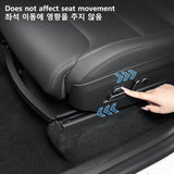 Under Seat Storage Box Fits Tesla Model Y L 6 Seater 2026 Front Seat Organizer Tray Waterproof TPE Hidden Bin Accessories Und