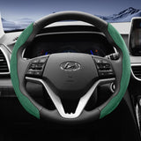Split Snap-On Suede Steering Wheel Cover for Hyundai