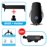 Wireless Charging Phone Mount for Volkswagen Passat B9 2024–2025 Car Phone Holder OEM Charging D Silver
