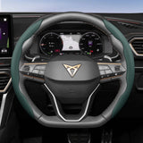 Breathable Leather Steering Wheel Cover for Cupra Models