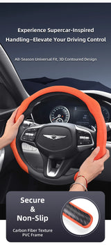 Premium Suede Snap-On Wheel Cover for Genesis Car Interior Accessory Hocasen