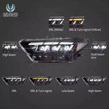 LED Headlights Sequential Signal for Mustang 2015
