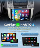 Android 15 QLED Head Unit with CarPlay for Lexus RX 2003–2013