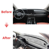 Custom Fit Leather Dashboard Cover for Kia Carnival 2025-2027 Dashboard Mat OEM