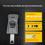 Glovebox USB Hub For Tesla New Model Y Launch Juniper 2025 Model 3 Highland 2024 Type-C Port Splitter Docking Station Data Ca