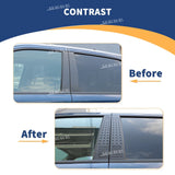 Window Cover Trim Black Aluminum for Dodge Ram 1500 Car Interior Accessory HEBE