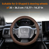 Breathable Leather Steering Wheel Cover for Toyota