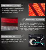 Lexus IS250 LED Tail Lights Assembly for 2006-2013