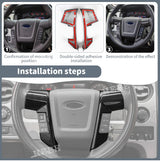 Interior Trim Cover Kit for Ford F150 Raptor 2009-2014 Car Interior Accessory HEBE