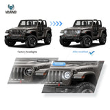Full LED Headlights with Animation for Jeep Wrangler LED Headlight Vland