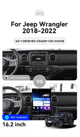 16.2 Inch Android Head Unit Multimedia System for Jeep Wrangler Android Head Unit Aotsr