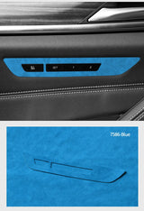 For BMW 5er G30 G38 6GT G32 Seat Memory Button  Panel Trim Frame Sticker Car Premium Interior Tuning Accessories Made of Alcanta