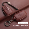 Leather Car Key Case Cover Shell Fob For Hongqi