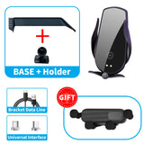 Smart Wireless Charging Phone Mount for ChangAn UNI-V 2022–2024 Car Phone Holder CATUSIKI Charging D Black