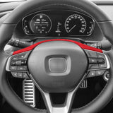 For Honda Accord 10th Gen Facelift & INSPIRE Made of Alcantara Auto Steering Wheel Decorative Frame Trim Sticker Car Accessor