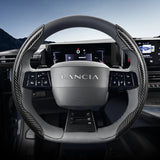 Carbon Fiber Steering Wheel Cover for Lancia Ypsilon
