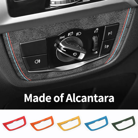 BMW X3 G01 X3 G08 X4 G02 Car Headlight Switch Control Panel Trim Frame Sticker Car Interior Accessory OEM