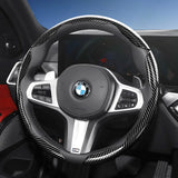 Carbon Fiber Texture Steering Wheel Cover for BMW Car Interior Accessory Hocasen