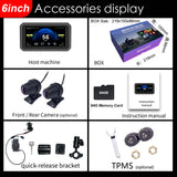 Android Head Unit With TPMS for Motorcycles Universal
