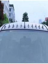 10-PCs Car Roof Spoiler Bumper Shark Fin Diffuser Universal Rear Roof Shark Fins Spoiler Wing Kit Dashcam | Car Interior Acce