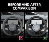 Zeekr Suede Carbon Fiber Steering Wheel Cover Trim Car Interior Accessory Hocasen