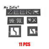 Car Black ABS Front Logo Car Tail Badge Cover Decor Sticker Frame Garnish Exterior Decoration Sticker | Car Accessory My Zofi