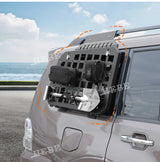 Rear Window Glass Armor Rack for Pajero 2007-21