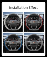 Carbon Fiber Steering Wheel Cover for Cupra Models