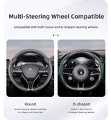 Quick Release Leather Wheel Cover for Maserati Models