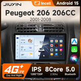 9-Inch Wireless CarPlay Android Head Unit for Peugeot 206 Android Head Unit JIUYIN