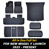 Floor Mats & Cargo Liner for New Tesla Model Y Juniper 2025+ TPE All Weather Floor Mat Cargo Liner