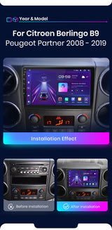 9-Inch Android 12 Multimedia Head Unit for Citroen Berlingo Android Head Unit JIUYIN