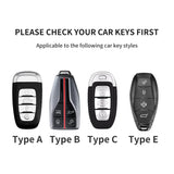 Leather Car Key Case Cover Shell Fob For Hongqi Car Accessory OEM