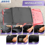 Soft Nylon Roof Sunshade for Jeep Wrangler JK 2007-2017 Car Interior Accessory HEBE