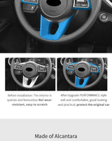 For Kia K3 Forte Cerato (2019-2021) Steering Wheel Cover + Gear Shift Boot Interior Tuning Accessory Set Car Interior Accesso